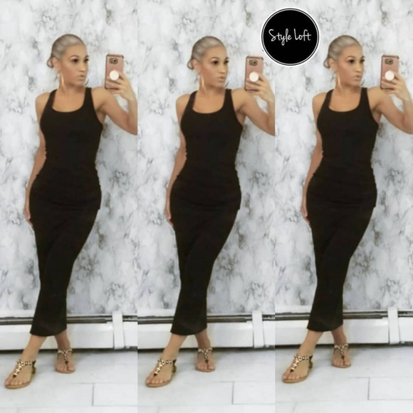 jersey knit midi dress